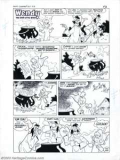 .  Warren Kremer - Original Art for Casper the Friendly Ghost #157, page 8 (Harvey, 1970s). Wendy, the Good Little - | Heritage