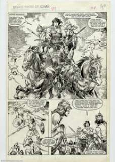John Buscema and Rudy Nebres - Original Art for Savage Sword of Conan #90, page 43. (Marvel, 1983). Conan - | Heritage