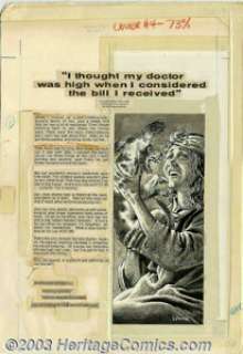 John Severin - Original Cover Art to Cracked Magazine #90 (1971). Back cover by John Severin. A parody of a - | Heritage