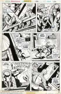 Ross Andru - Original Art for The Amazing Spider-Man #146, page 26 (Marvel, 1975). Spectacular action page as - | Heritage