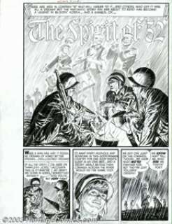 Al Avison (attributed) - Original Art for Warfront #27, Group of 7 pages (Harvey, 1950s). Seven pages from the - | Heritage