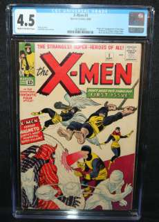 Cgc And Cbcs Comics - X-men #1 - origin & 1st appearance of the x-men (professor x, cyclops, iceman, angel, beast, & marvel girl) and magneto - cgc grade 4. 5 - 1963