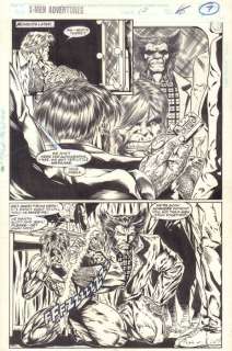 Original Art Page By John Herbert And Greg Adams | Marvel Comics X-Men Adventures #12  - Page 7  - Half-Splash  - (1995) | Catawiki