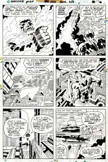 Jack Kirby, Mike Royer | Machine Man #4 P 28 (Machine Man Battles & Chases Ten-For Through Central City!) 1978 | Romitaman
