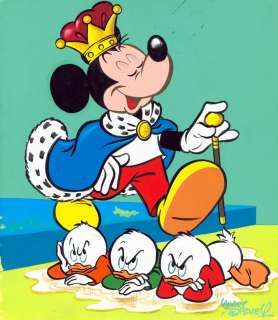 DISNEY  - Le roi Mickey  - Couverture du journal de Mickey 888 publié en Juin 1969  [...]