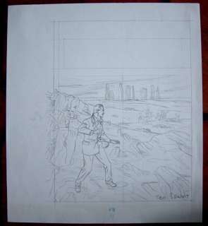 Benoît, Ted | Original drawing  - cover study  - Blake en Mortimer  - De Zaak Francis Blake (1996) | Catawiki
