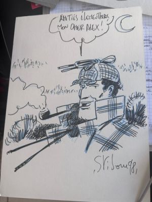 DESSIN ORIGINAL DEDICACE BD SHERLOCK HOLMES | eBay Europe (Buy It Now)