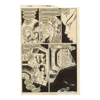 Lot #219 : Hand-Drawn Marc Silvestri and Hilary Barta Uncanny X-Men No. 243 P. 17 / MARVEL COMICS