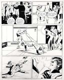 Exposition SCIENCE FICTION - Planche originale 4 du tome 7 des NAUFRAGES DU TEMPS - Le sceau de Beselek -