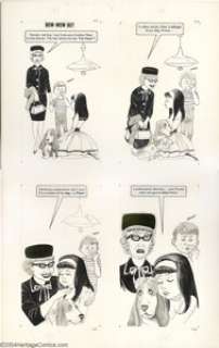 Dave Berg - Original Art Panel Page for Mad’s Dave Berg Looks at People, "Bow-Wow Out" (EC Publications, - | Heritage