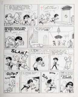 Greg, Michel (1931-1999) | Planche originale encre de chine Toutsy et le Mystère de Sainte Cassette Planche N°11 Planche publié… | Stanley’s Auction