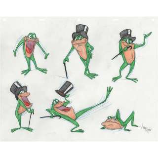 Michigan J. Frog original color model drawing by Virgil Ross | misc / divers