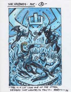 Kevin Eastman | X-Men Legends Cover Concept a Original Art Marvel Comics X Men Legends Signed | Kevin Eastman