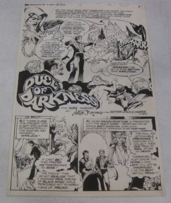 Authentic Nestor Redondo 1980 SECRETS OF HAUNTED HOUSE Ink Drawn Storyboard