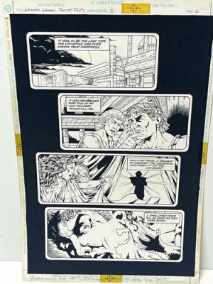 DC Comics Wonder Woman Secret Files Original Interior Page 6 Matthews | eBay US