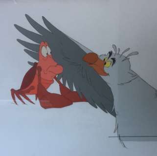 Disney Walt - Original Production Cel - Sebastian and Scuttle - The Little Mermaid (1989) | Catawiki