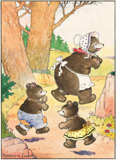 HARRISON CADY (1877-1970) "My, my, how excited they were as Mother Bear led the way."