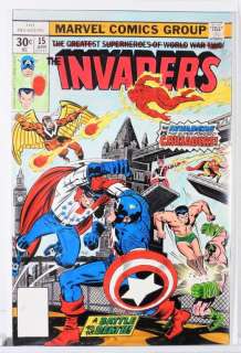 Marvel Comics Invaders #15 Cover Color Guide | Bruneau & Co. Auctioneers