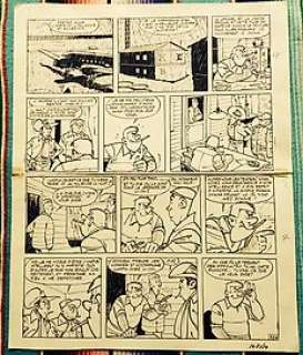 Tillieux, Maurice - Planche originale (p.33) - Gil Jourdan T10 - Le Chinois Ã  deux roues - (1967) | Catawiki