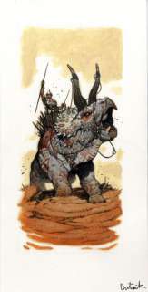 Dutrait, Vincent - Lot 64 - Monster Manual illustration originale Ã  la gouache et encre de chine issue de l‘ouvrage…