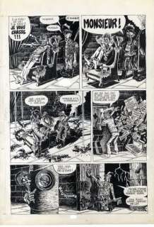 Petillon, René | Le chien des baskerville Planche originale Ã  l’encre de chine n°6â€¦. Mythique album,… | Cornette de St Cyr