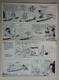 Studio Vandersteen - Originele pagina (p.24) - Suske en Wiske - Het eiland Amoras - (1967) | Catawiki