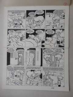 Devos, Jacques - Original page + colouring on tracing paper - Génial Olivier | Catawiki