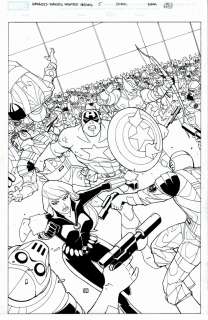 Khoi Pham - Marvel Universe Avengers Earth‘s Mightiest Heroes #6 Cover (Black Widow, Captain America, & Hawkeye Battle Hydra!) 2012