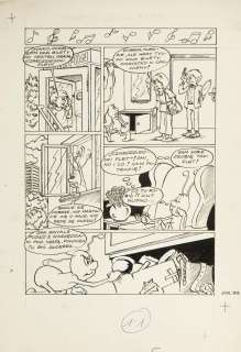 Szarlota Pawel (1947 - 2018) | Szarlota Pawel (1947 - 2018) | "Czarodziejski flet", z serii Jonka, Jonek i Kleks, plansza nr 1, 1980 | Desa Unicum