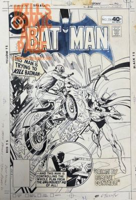 Jim Aparo - Batman 326 Cover (Dc, 1980) Vs [Truly] Evel Knievel