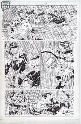 John Romita Jr | Punisher Dark Reign 1 Page 17 | Panel Page Art