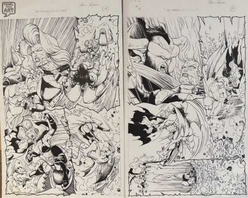 Steven Hughes | Lady Death 2 - Issue 4 - Pages 19 And 20 | Panel Page Art