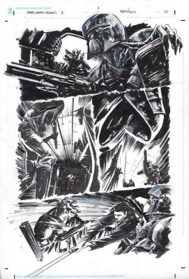 Brian Thies | Star Wars Legacy Issue 08 Page 10 | Splash Page
