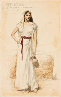 ARNOLD FRIBERG (1913-2010) Yvonne DeCarlo as Sephora at the well in Midian. | Swann Galleries