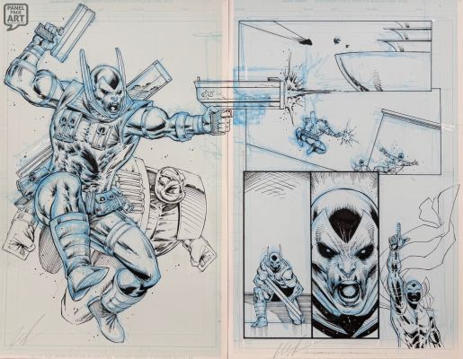 Rob Liefeld | Youngblood 1 Page 10-11 Dps | Panel Page Art