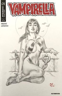 Ray Lago | Vampirella Detailed Sketch Cover | Romitaman
