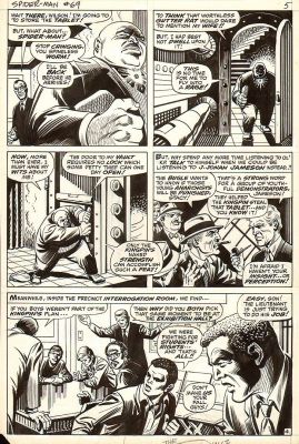John Romita Sr. Jim Mooney | Amazing Spiderman Issue 69 Page 4 Sold Sold Sold! | Romitaman