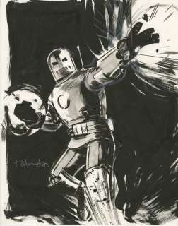 Tommy Lee Edwards - Marvel Adventures #9 : Iron Man  - Original Comic Cover Art - Inked page - (2008) | Catawiki