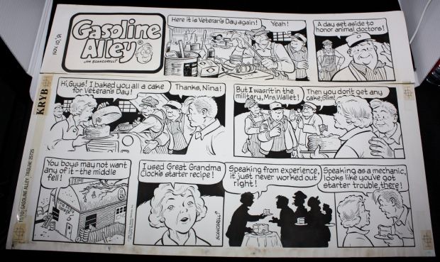 Jim Scancarelli | Gasoline Alley Sunday Strip 11/10/91 - Veterans Day | Anthony’s Comic Book Art