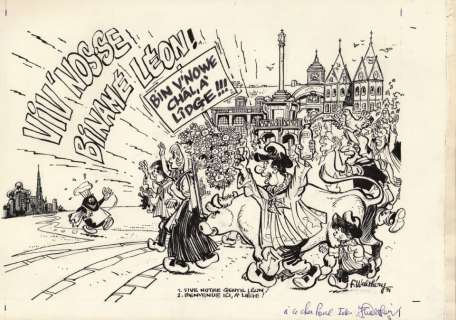 François Walthery (Né En 1946) | Natacha et Léon, 1991 | Fauve Paris