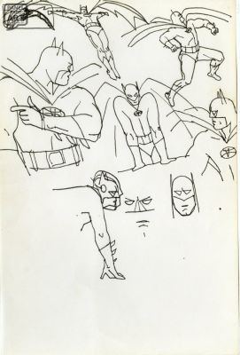 Alex Toth | Batman Studies | Panel Page Art