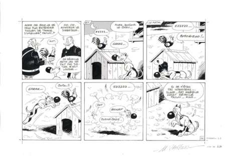 Janvier, Michel - Original gag page - Rantanplan - (1986) | Catawiki