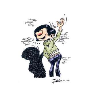 JIDEHEM - Hommage Ã  Gaston - Dessin original signé.… | Collauctions