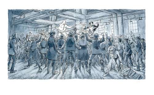 Julien MAFFRE - Stern Illustration "Combat sur le ring"