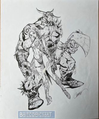 J Scott Campbell | White Hot Cover & Paris 2011 Print By J Scott Campbell | BritComicsArt