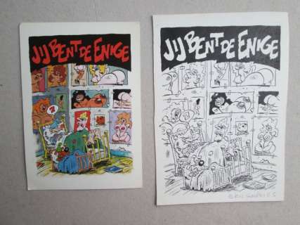 Schreurs, Eric - Original art for postcard - Jij bent de enige - (1989) | Catawiki