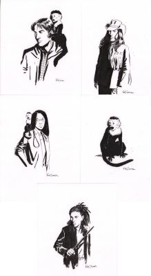 Pia Guerra | Y: the Last Man Character Studies Set of 5 - Signed | Anthony’s Comic Book Art