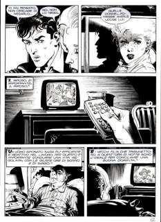 Daniele Bigliardo, Sergio Bonelli | Dylan Dog N. 211 - Tavola Originale "La Casa Dei Fantasmi" - Loose Page - (2004) Daniele Bigliardo | ComicArtFans Classifieds