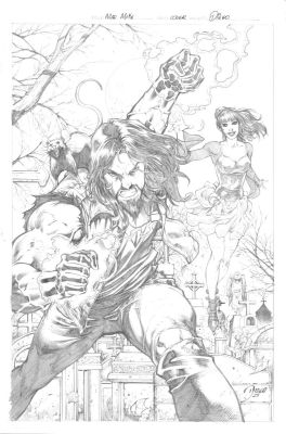 Diego Bernard | Mad Mike Page Cover | ComiConArt