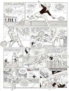Raymond REDING - lot 293 - Eric Castel, droit au but, planche originale Ã  l‘encre…